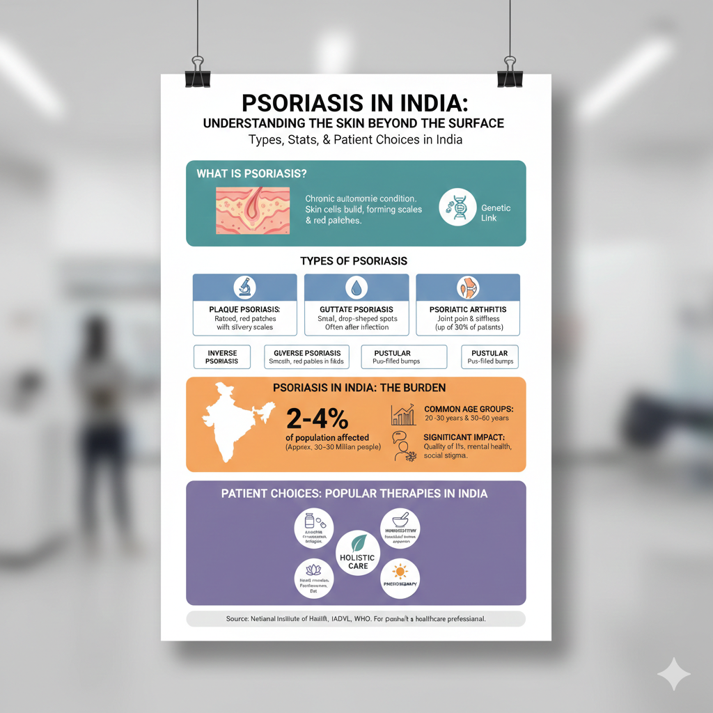 Help for psoriasis patients with Homoeopathy